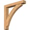 Ekena Millwork Thorton Block Smooth Bracket w/ Offset Brace, Western Red Cedar, 5 1/2"W x 34"D x 34"H BKT0604X34X34THR05SWR - alternate 1